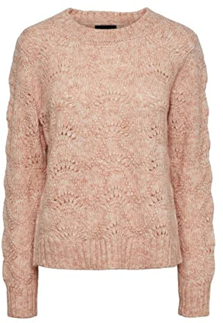Pieces Damen Pcbibbi Ls O-Neck Knit Noos Bc Pullover (1er Pack)