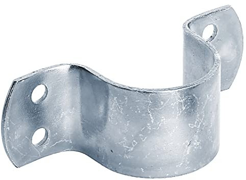Alberts 216610 Rohrschelle | zum Aufschrauben | galvanisch blau verzinkt | für Rohr-Ø 1 3/4 Zoll