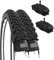 ECOVELO Unisex Kinder Ebi20mae 2 Reifen 20 x 1,75 (47-406) + Schläuche mit Schrader-Ventil, Schwarz, 20 POLLICI