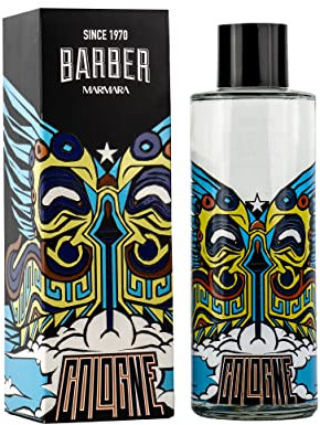 BARBER MARMARA PUERTO RICO Limited Edition Eau de Cologne 500ml | Herren Duftwasser Glasflasche | Geschenkverpackung | Herren Parfüm | Aftershave Men | Cologne barber | 8% Duftöl