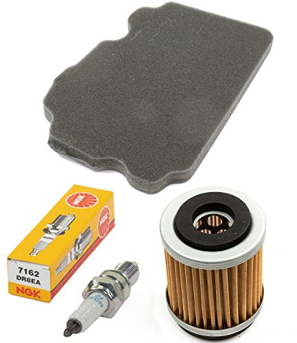 Wartungspaket Luftfilter + Ölfilter + Zündkerze für Yamaha TW 125 TW 200 TW125 TW200 Trailway Baujahr 1987-2015
