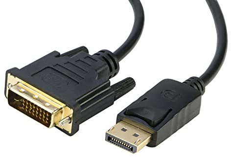 IXEVER DP DisplayPort auf DVI Kabel 1.8M, Vergoldet Full HD 1080P für Monitorprojektor und so weiter