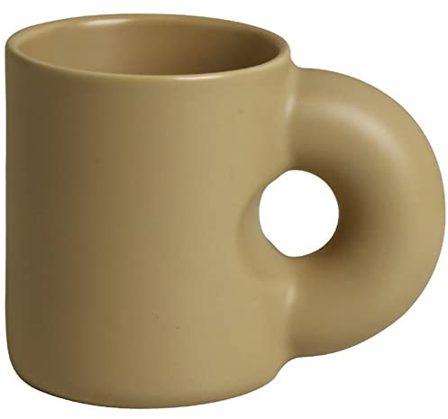 Sudemota Taza de café Tazas de criatura, Taza de cerámica con mango gordo, juego de taza de café y platillo, aislamiento térmico de alta temperatura, juego de tazas autoagitables de agua