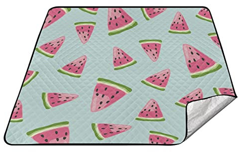Große Picknickdecke, faltbar, für Camping, Wassermelone, Bodendecke