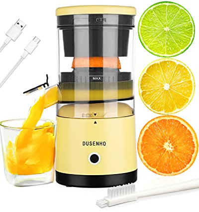 Presse Agrume Electrique Extracteur Jus USB Chargement pour Citron, Orange | 45 W | bec Anti-gouttes | Haut rendement | Portable