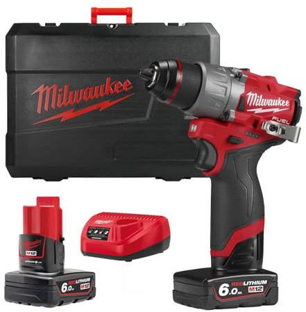 Milwaukee M12 FDD2 Fuel 12v Cordless Brushless Drill Driver 2 x 6ah Li-ion M12FDD2-602X