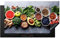 KitchenYeah© Copri Piano Induzione 89x51 cm Cucina Coprifornelli Copertura Protezione Cottura Tutto per la Cucina Frutta - Calcestruzzo - Verdure
