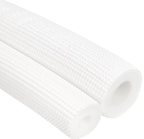 PATIKIL 39.4 Insulation Hose Rubber Foam Hose, 2 Pcs 9/18mm ID, 26/36mm OD, 10mm Thick Pipe Insulation Tubing for 1/4 5/8 Mini Split Copper Line, Water Pipes, Air Conditioning, White