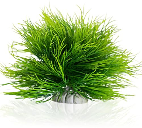 TAOMYPETS Fish Tank Decorations Aquarium Plants Plastic Artificial Décor (Light Green)