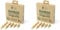 On Par Bamboo Golf Tees Mixed Size, 30 Pieces, Strong, Durable, Sustainable and Biodegradable. 6 of Each Size., ONPA023B (Pack of 2)