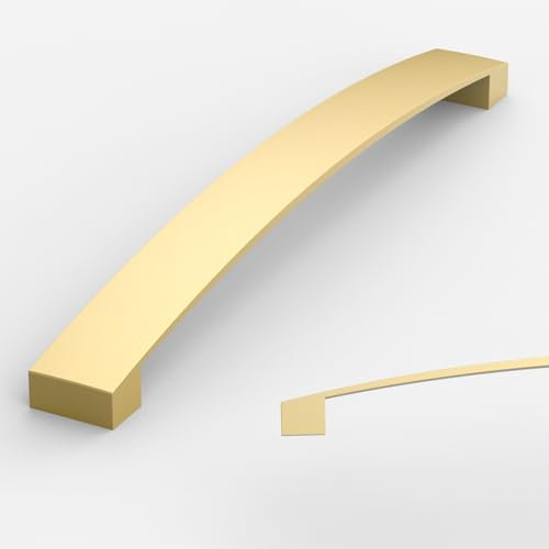 Amerdeco 10 Pieza Tiradores Cocina 192mm Tiradores Armarios Dorados Tirador Puerta Tiradores Cajones de Muebles UK0021