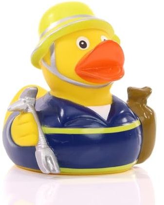 THW ? Quietscheente - Badeente - ca. 8 cm gross - Feuerwehr
