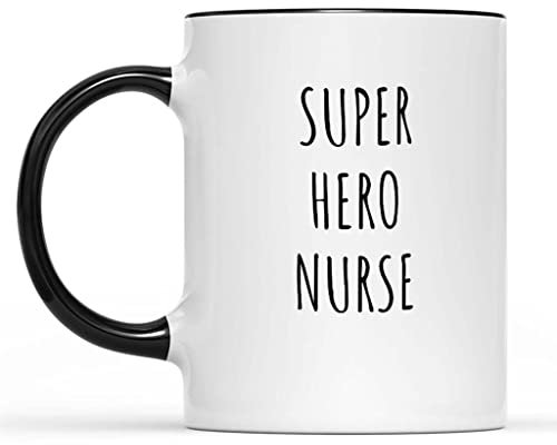 LaPomme Super Hero Nurse Mug, Nurse Mug, World's Best Nurse, Nurse Coffe Mug, Best Nurse Ever Mug, Nurse Gift, Gifts for Nurse, Nurse