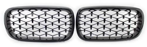 Grill Für F15 X5 F16 X6 2014 2015 2016 2017 Auto-Frontgrill, Fronthaube, Nierengitter, Stoßstange, Diamant-Grill Frontgrill(Color:Schwarz)