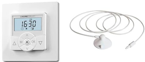 HOMEPILOT Zeitschaltuhr premium | cleverer Rolladenschalter mit Timer & Sonnensensor 0,75m