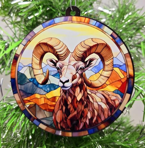 Bighorn Sheep Ram Christmas Ornament