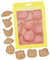 Niedliches Tier-Ausstechformen-Set, 8 Stück Cartoon-Ausstechformen mit geprägtem Muster, 3D-Cartoon-Spaß-Ausstecher-Set, DIY Backen Kuchen Fudge Gebäck Backzubehör (Kitty Pink)