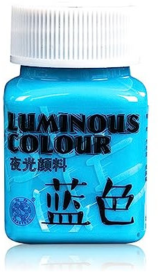 TIANQUXNGI Peinture acrylique phosphorescente pour décorations, peinture artistique, fournitures d'art d'intérieur et d'extérieur, peinture fluorescente
