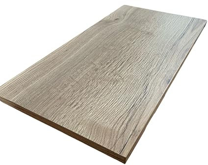 1 Stück Regalboden Einlegeboden WILD-Eiche 567 x 290 mm (L 56,7 cm x B 29,0 cm) Fachboden für 60 cm Küchenschrank Spanplattenzuschnitt mit Kanten - ABS Kanten und Melaminkanten - livindo.pro
