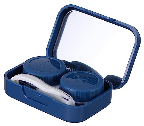 HAMPPLIES 1satz Teiliges Tragbare Linsenboxen Für Kontaktlinsen Niedliches Bärendesign Mit Spiegel Für Reisen Und Pflege Von Linsen