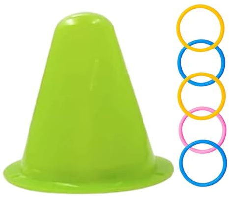 Kaninchen-Spielzeug, pädagogisches Hasen-Anreicherungsspielzeug mit dreieckigem Eimer und 5 Ringen, stapelbaren Farbringen, interaktives Puzzle-Spielzeug zur Linderung von Langeweile und Trainin