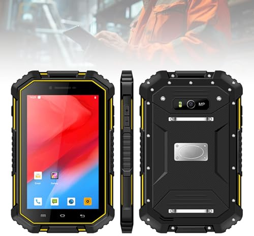 DIHUAN Tablet Industriale Android da 7 Pollici, Memoria 4G + 64G, IP67 Impermeabile/Antipolvere/a Prova di Caduta, Scheda SIM inseribile, Supporta Rete 4G, Bluetooth, GPS, WiFi
