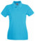 Fruit of the Loom Women's Polo Shirt Short-Sleeve, Womens Men, Azure Blue, X-Large