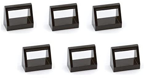 Lego Parts: Tile, Modified 1 x 2 with Handle (PACK of 6 - Black) by Parts - Tiles, Modified