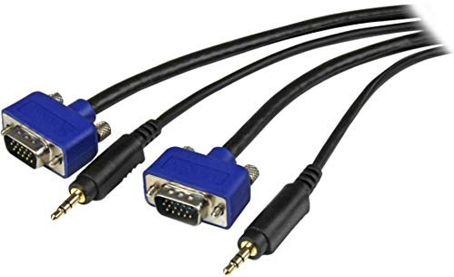 StarTech.com 6 ft Coax SVGA monitor cable w/built-in Audio - cables VGA (Macho/Macho, High Density DB15, 3.5 mm)