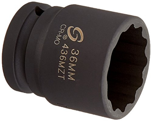 SUNEX 436 Mzt 3/10,2 cm Drive 36-mm 12 pans Douille à impact à paroi mince