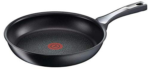 Tefal C6200202 Pfanne, Titan-Einsatz, Induktionsboden 4,5 mm, Temperaturanzeige Thermospot, Schwarz Pfanne 32 cm schwarz