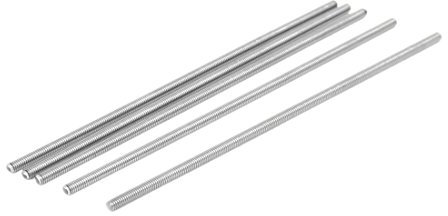 sourcing map 5 Stück Gewindestangen M4x150mm Edelstahl 304 Gewindestift Metrischem Vollgewinde Bar Gewindestäbe für Befestigung CNC-Werkzeugmaschinen 3D-Drucker Industrie Geräte