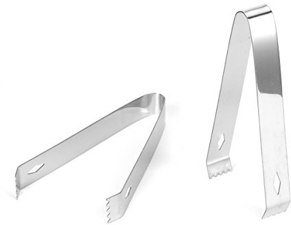 USATDD Eiszange aus Edelstahl, Zuckerzange für Party, Küche, Servieren und Kochen, 15 cm, 2 Stück