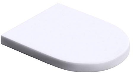 Durovin Bathrooms Soft Close Toilet Seat - D Shape Full Coverage Lid - Quick Release - 350 x 460 x 20mm (WxDxH)