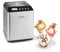 Klarstein Vanilla Sky Family - Eismaschine, Eisbereiter, Speiseeismaschine, Kühlhaltefunktion, LED-Display, Timer, Edelstahl, einfache Reinigung, 250 Watt, 2,5 Liter Fassungsvermögen, Silber