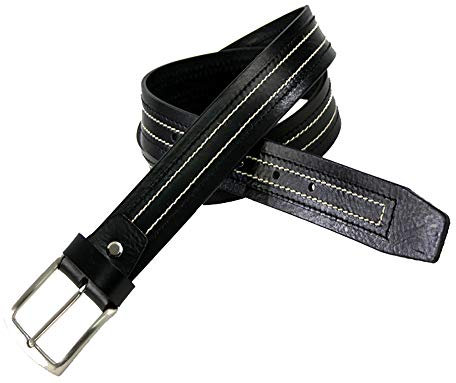 MÁRQUEZ CINTURONES Cinturón de piel para hombre 110 cm negro
