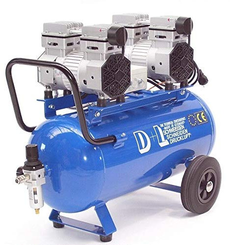 Flüster Kompressor Silent Leise V4 180/8/50W ölfrei incl. Filterdruckminderer AWZ