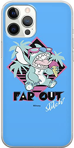 ERT GROUP mobile phone case for Apple Iphone 12/12 PRO original and officially Licensed Disney pattern Stitch 005 optimally adapted to the shape of the mobile phone, case made of TPU