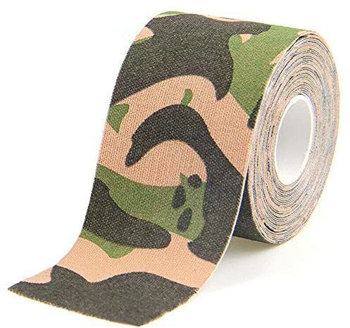 5M Kinesiologie Tape Sport Muskelschmerzen Pflege Elastic (green camo)(Grün camo camouflage)