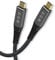 USB 4 Kabel USB-C Kompatibel mit Thunderbolt 4/Thunderbolt 3 8K@30Hz 5K@60Hz 4K@120Hz Video 40Gbps Datenrate 20V 5A 100W Schnellladung für Telefone, Tablets, Laptops, Hub, Docking-Station (1.8M)