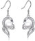 Perlen Ohrringe für Damen 925 Sterling Silber Infinity Perlen Ohrringe Schmuck Geschenke für Mutter Mutter Mädchen Freunde (Perlen ohrringe 2)