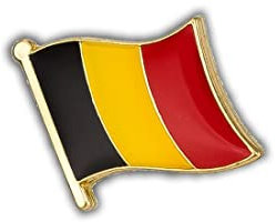 Clj Charles Le Jeune Pin's Drapeau Belgique Flottant - Drapeaux - qualité de finition - Epingle - Broche - Badge - PINS EUROPE