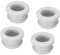 sourcing map 4Pcs Snap Rubber Grommet Hole Plug Mount Dia 19mm ID 15mm H 14mm Seal Anti-Scratch for Electrical Box Cable Pipe Grey