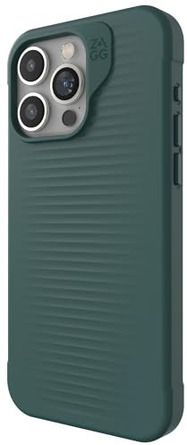 ZAGG Luxe Snap iPhone 15 Pro Max Case - Protective Cell Phone Case, Drop Protection (10ft/3m), Durable Graphene Material, Slim and Lightweight MagSafe Phone Case, Green
