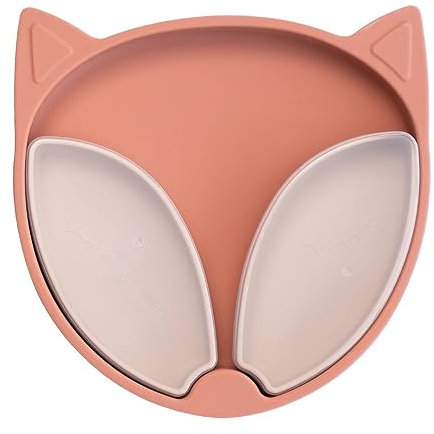 Tidy Tot Saugnapf teller für Babys. Inklusive Töpfe mit Deckeln. Idealer Babyteller für die Entwöhnung von Säuglingen. Starke Saugkraft am Babyteller für rutschfestes Füttern. Designs Eule oder Fuchs