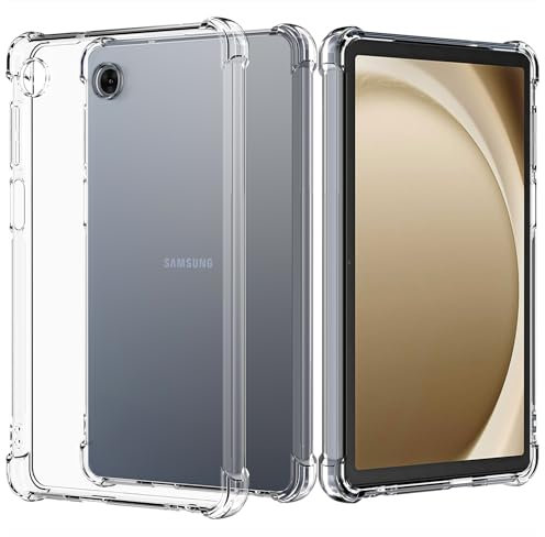 MQERYBV Klar Hülle für Samsung Galaxy Tab A9+Plus, Dünne Weiche TPU Silikon Transparent Stoßfest Schutzhülle Durchsichtige Kratzfest Handyhülle Case Cover