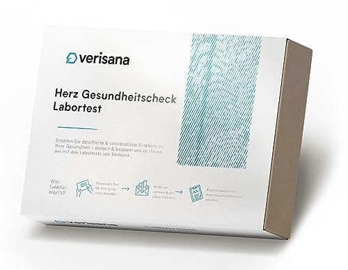 Herz Gesundheitscheck – Labortest zur Prävention von Herz- und Gefäß-Erkrankungen – Cholesterin, HDL, LDL, Triglyceride, HbA1c & hsCRP schnell und einfach bestimmen – Verisana