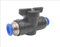 Absperrhahn mit 4mm Steckanschuss - Steckverbinder - Pneumatikverbinder - PUSH IN