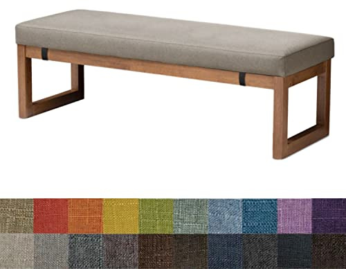 Kimgull Bankauflage Sitzkissen Bank Bankkissen Sitzauflage Sitzpolster Sitzbank Auflage Polster fur Banke Kissen Kissenauflage for Küchenbank Gardenbank Essbank (60 X 40 X 5CM Reiskaffee)