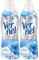 VERNEL Fresh Control Cool Fresh Weichspüler 2x 37 WL (74 Waschladungen), Wäscheduft für 24/7 langanhaltende Frische mit Geruchs-Neutralisierungs-Technologie, recycelbare Flasche